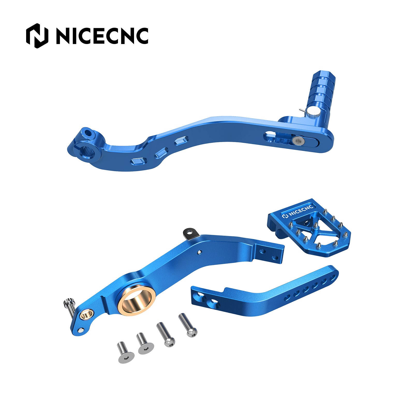 ATV-Klappschalthebel + verstellbares hinteres Fußbremspedal für Yamaha Raptor 700 R 13-26