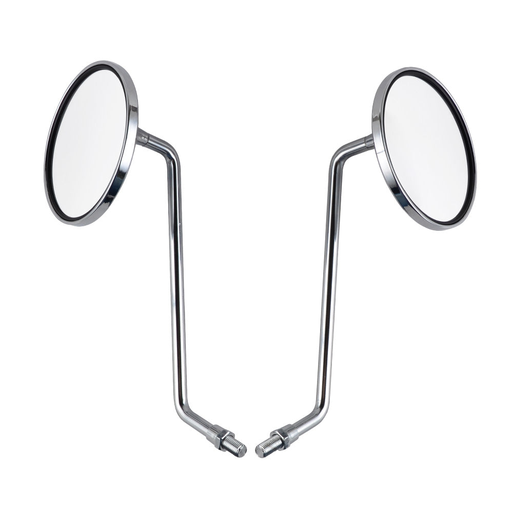 Paar M10x1,25mm verchromte Rückspiegel für Honda XL125S CB650 GL1000