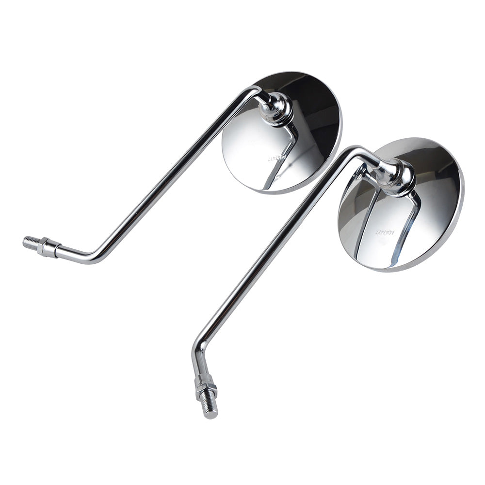 Paar M10x1,25mm verchromte Rückspiegel für Honda XL125S CB650 GL1000