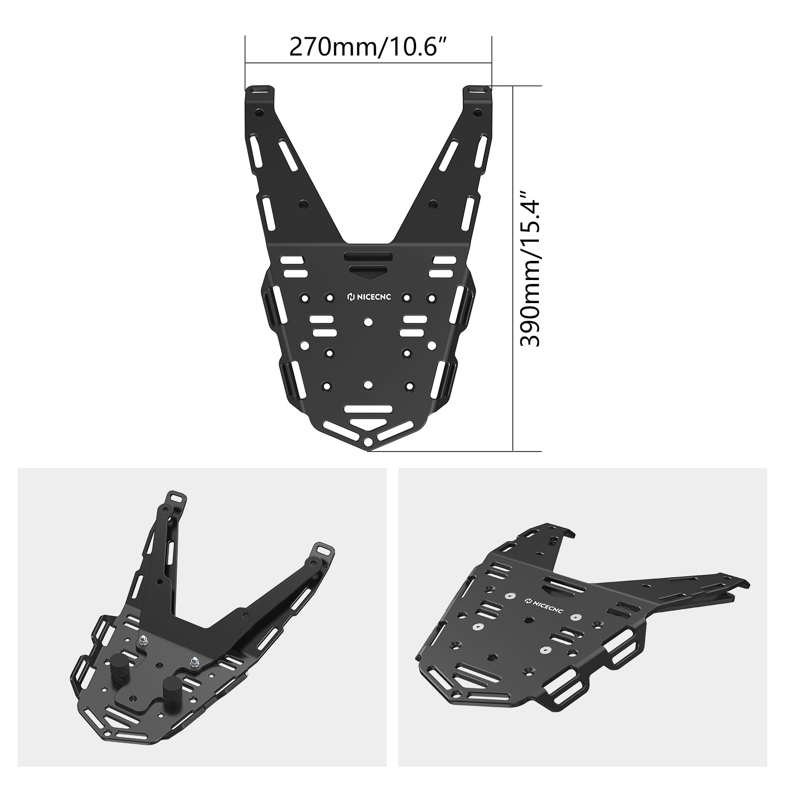 NICECNC Motorrad Gepäckträger hinten Für KTM 690 Enduro R 2008-2018 Aluminum