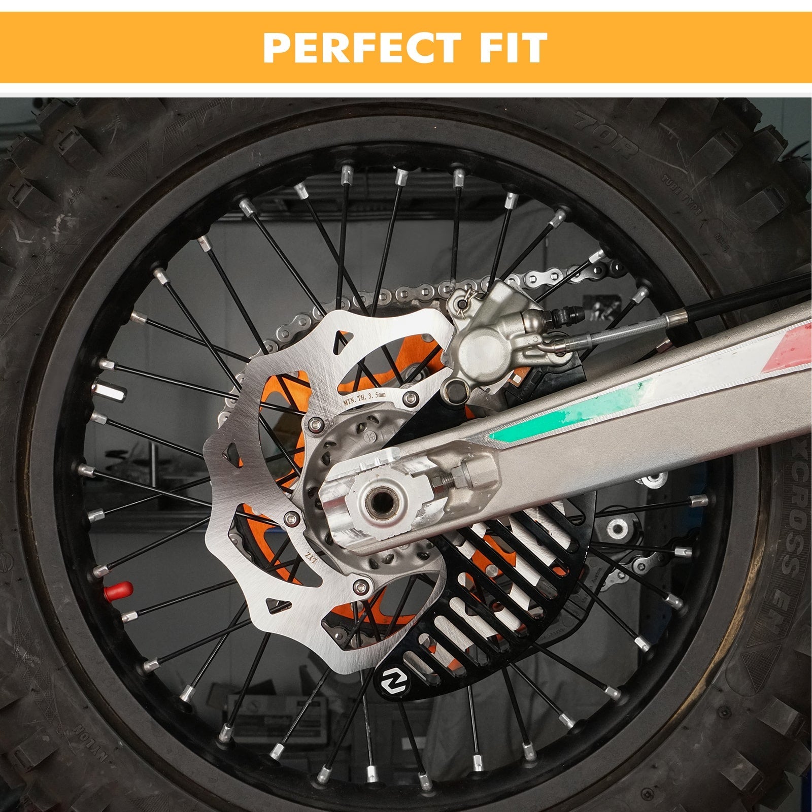 Übergroßer 240-mm-Hinterradbremsrotor-Kit für KTM Husqvarna GasGas
