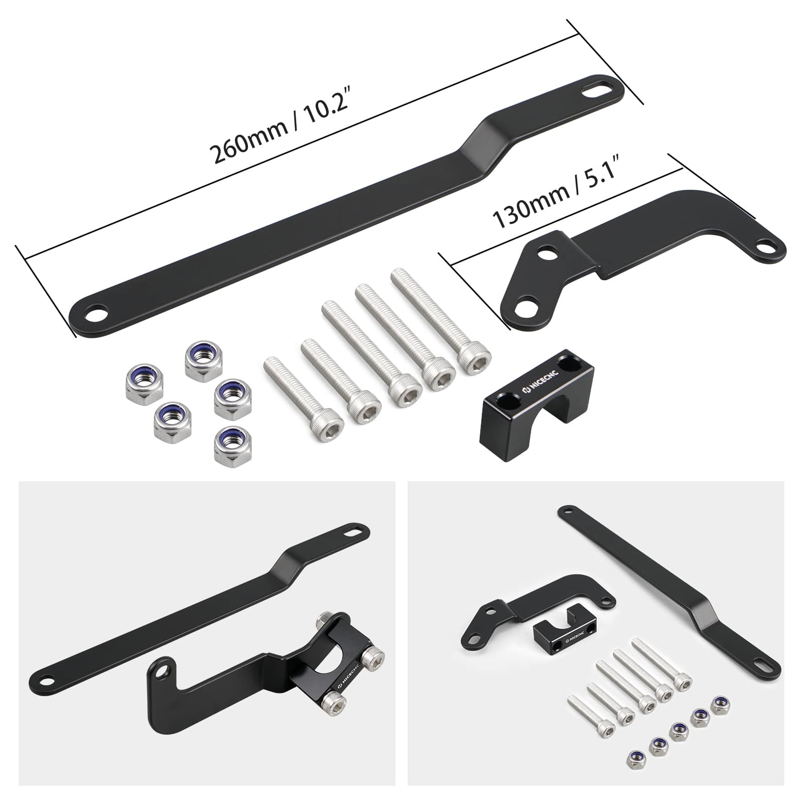 Verstärkung des hinteren Hilfsrahmens für den Stützarm für Honda XR650L 1993-2023