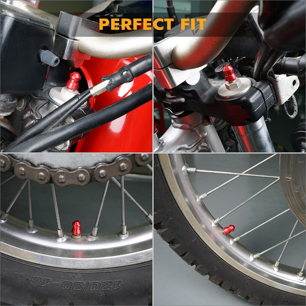 Reifenschaftkappenventil Front Fork Caps Valve Kit für Honda XR650L 1993-2024