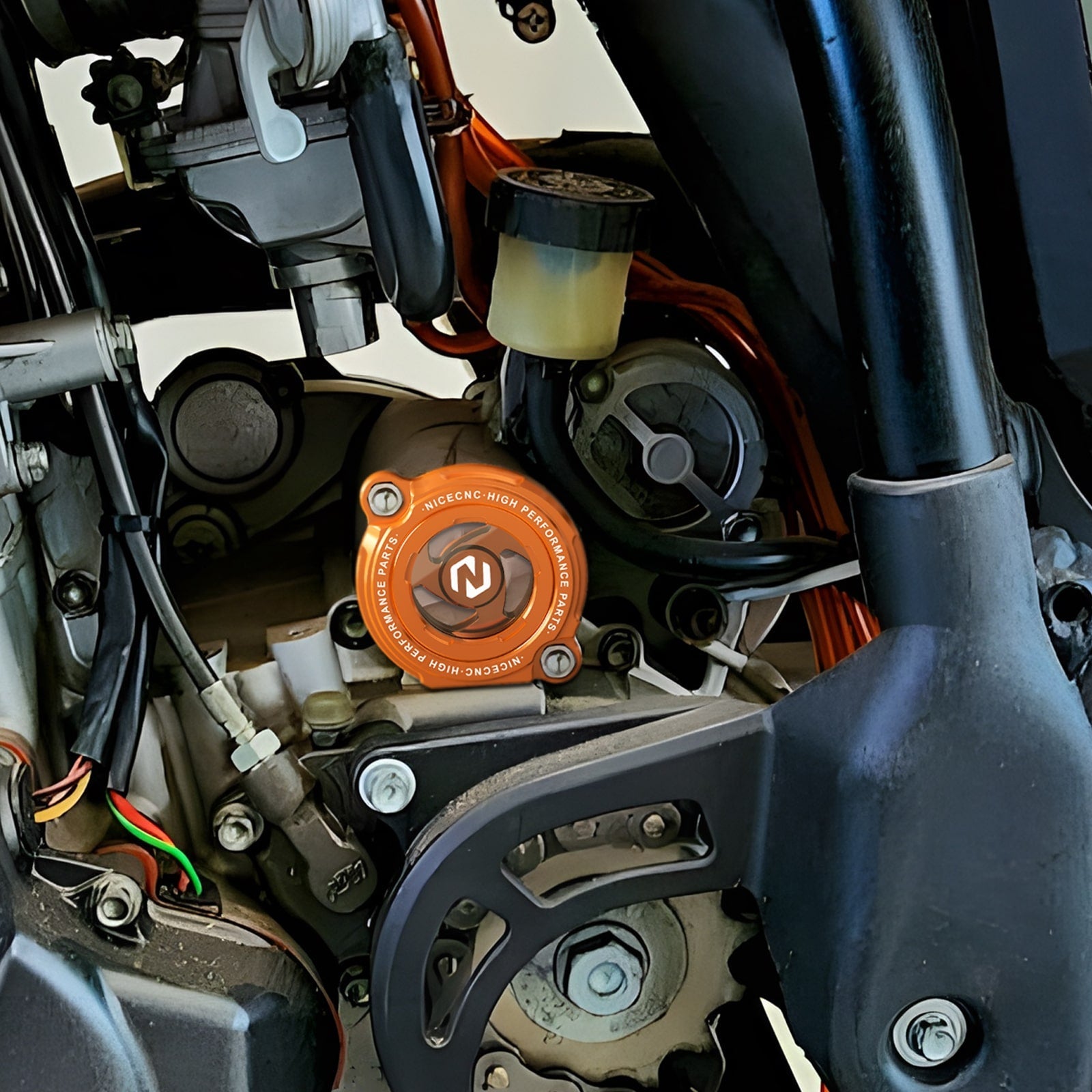 Transparenter Ölfilterdeckel für KTM 250-625 950 Adv/Super Enduro 990 Adv/Super Duke