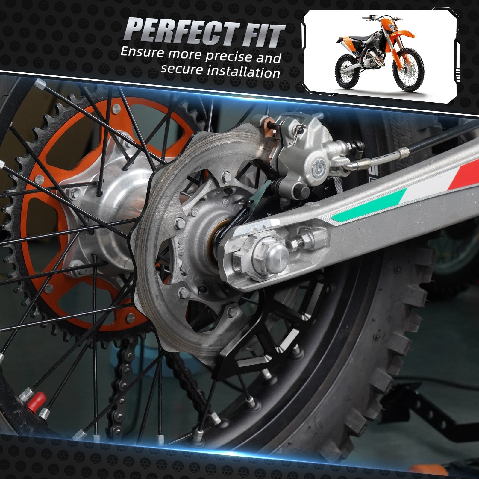 Bremssattelhalterung für hintere Scheibenbremse, Schutz für KTM 125–530, Husaberg, Husqvarna, GasGas