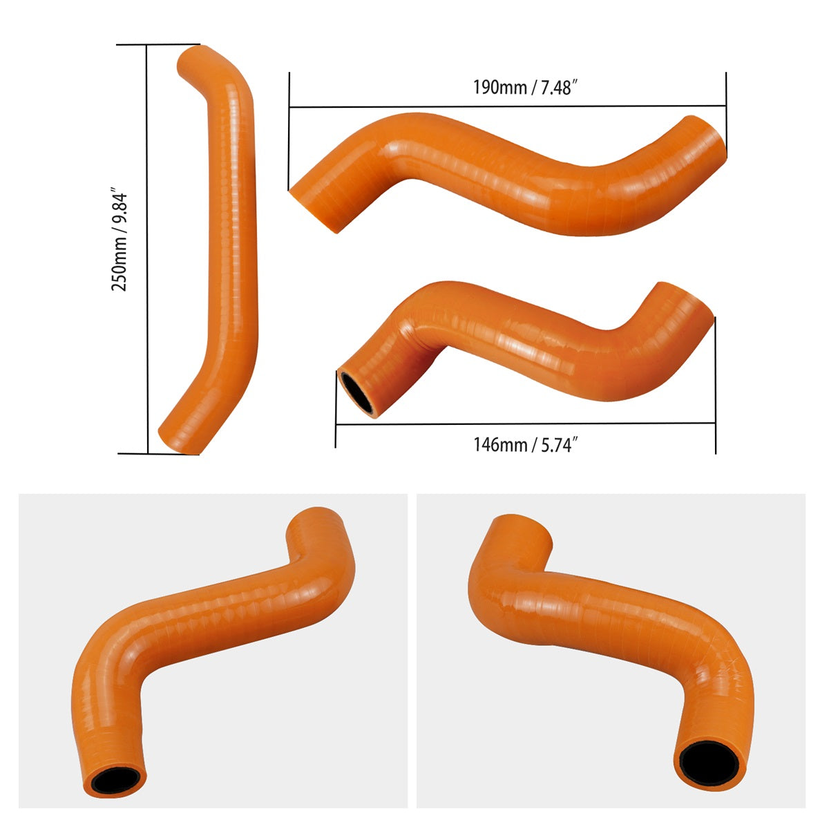 NICECNC Silikon-Kühlmittelschlauch Für KTM EXC-F 450 EXC-F 500 XW-F 500 2024