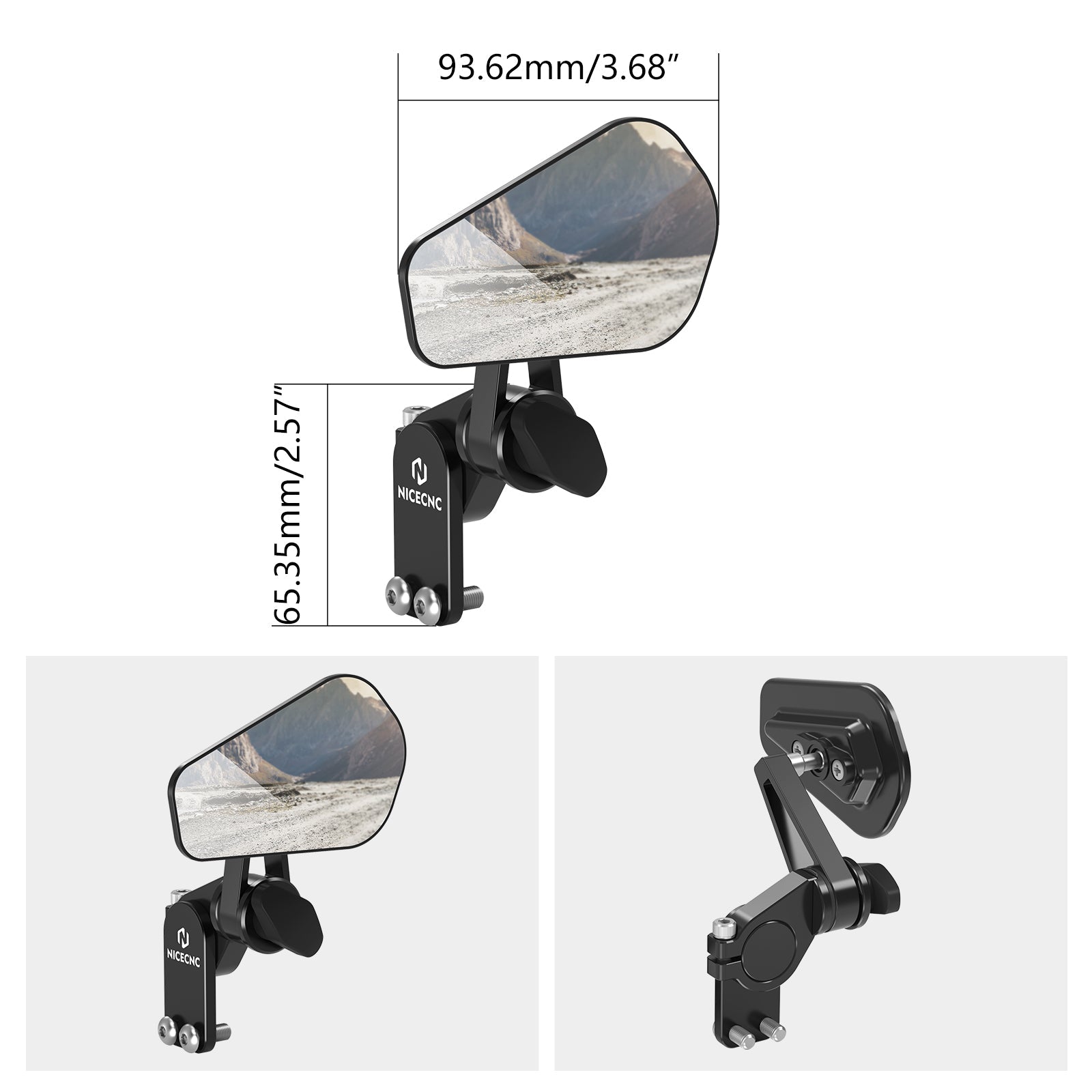 Verbesserte Quick Flip Arrow Klappspiegel-Kits für den universellen Motorrad-Handschutz