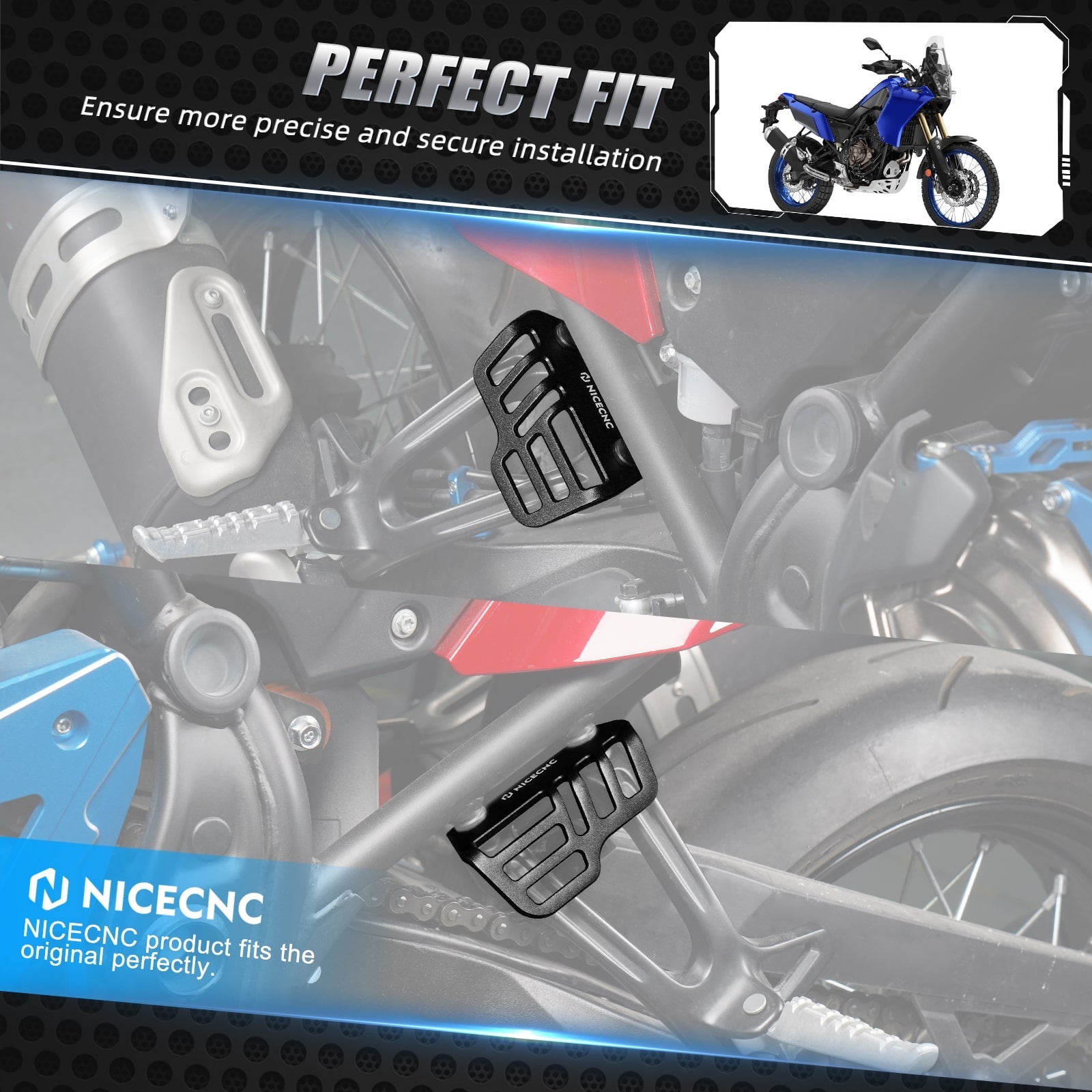 Befestigungsbügel für Yamaha Tenere 700/XTZ700 2019–2024 Rally Edition 2020–2024