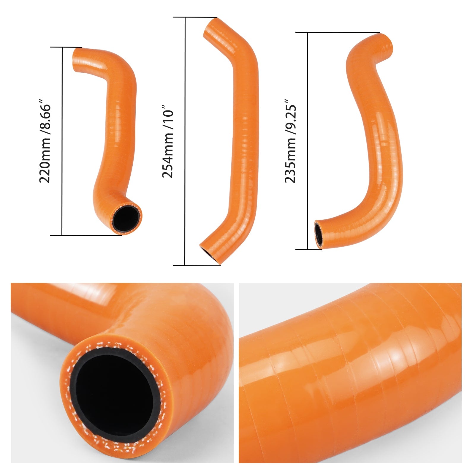 NICECNC Silikon Kühler Kühlmittelschlauch Für KTM 250 350 SXF SX-F 2023-2024