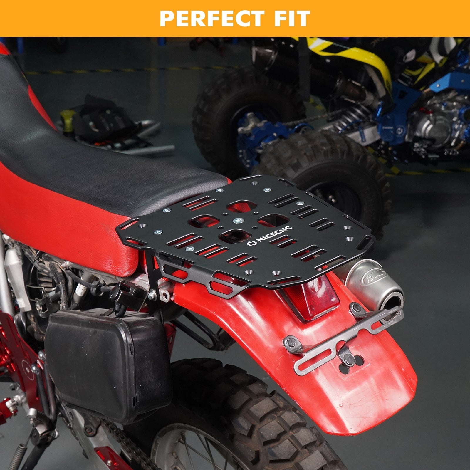 NiceCNC Erweitert Hinten Gepäckträgerhalterung Für Honda XR650L 1993-2023 2024