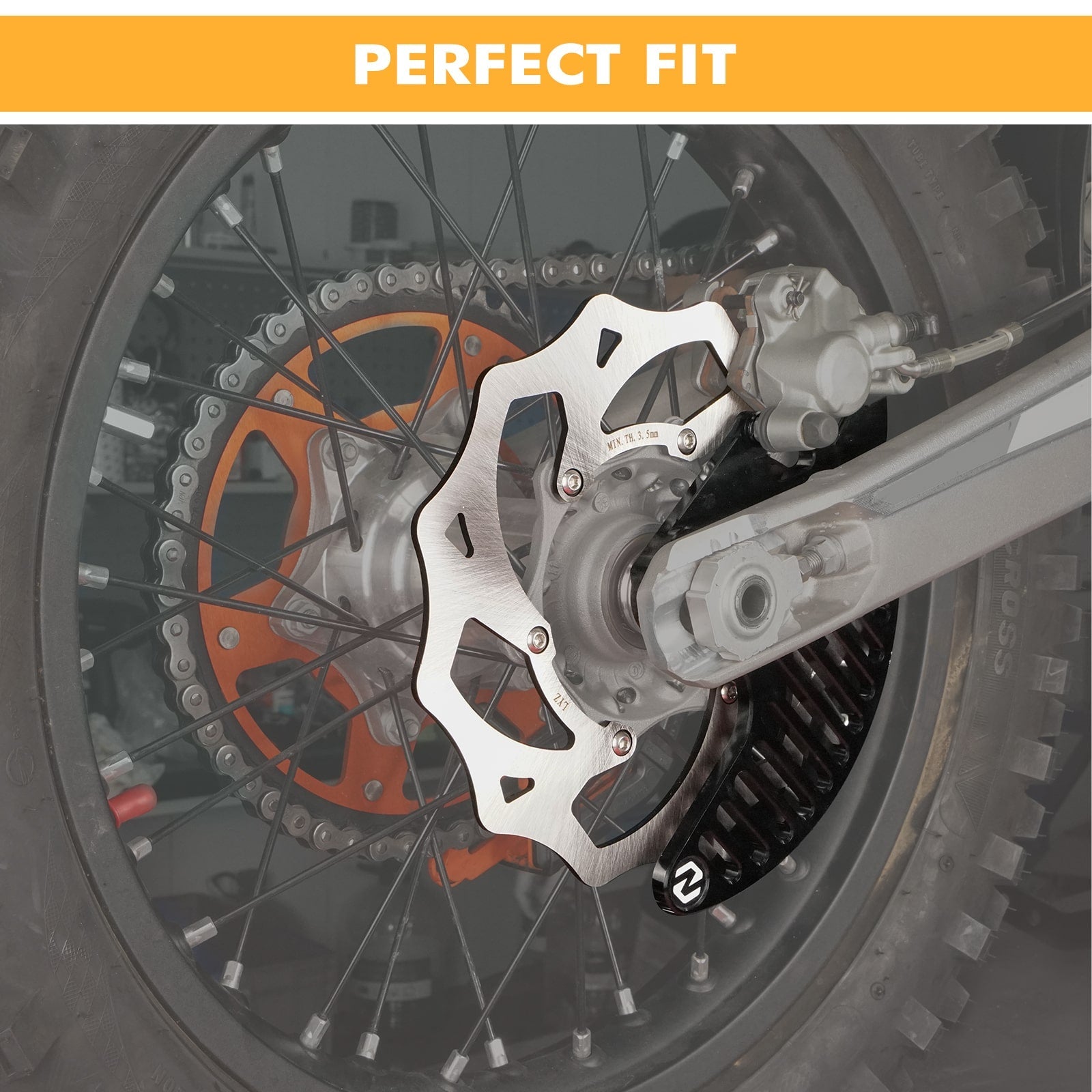 Übergroßer 240-mm-Hinterradbremsrotor-Kit für KTM Husqvarna GasGas
