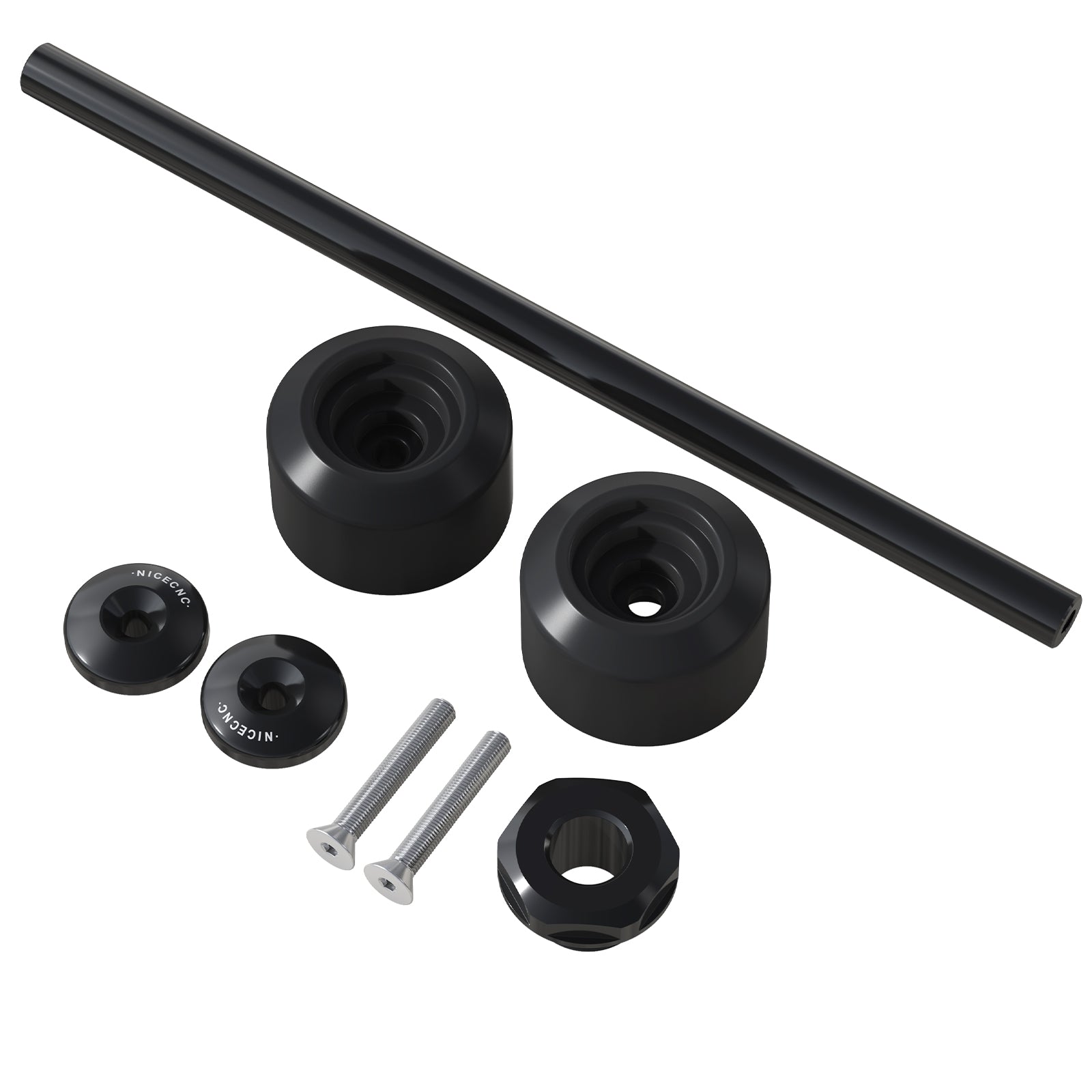 Eloxierter Vorderachse Crash Protector Rad Gabel Slider für KTM RC 125/390 22-23