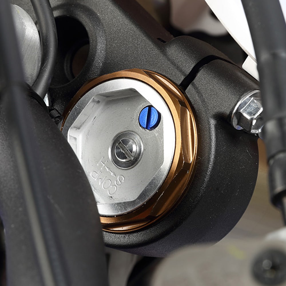 M5x0.8 Gabel Luft Ventile Kappen Schrauben für Yamaha Honda Kawasaki Suzuki