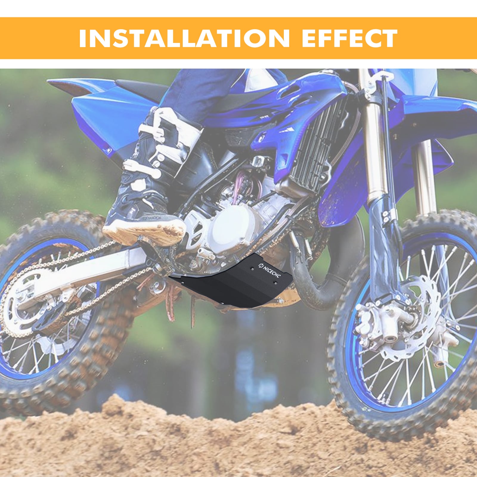 NiceCNC Skid Plate Bodenschutz Abdeckungsschutz Für Yamaha YZ 85 YZ85 2002-2022