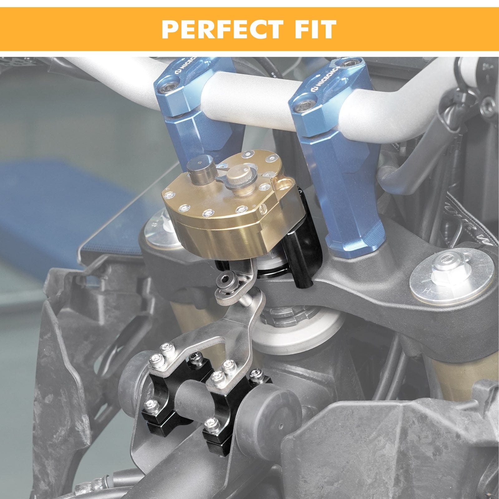 Lenkungsdämpferhalterung für Yamaha Tenere 700 / XTZ700 2019-2024