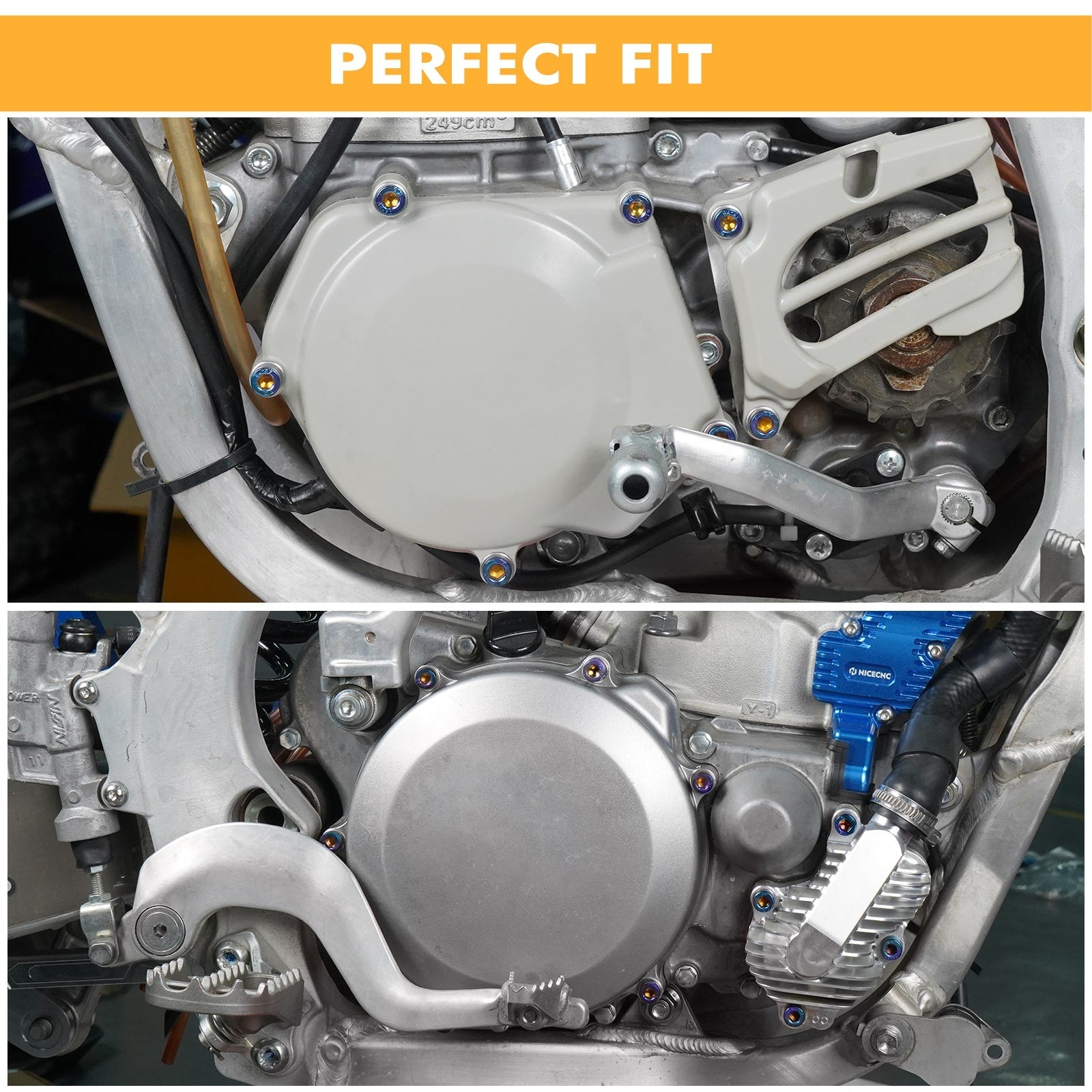 Schrauben des Kupplungsseitengehäuses For Yamaha YZ250 1999-2024 YZ250X 2016-24