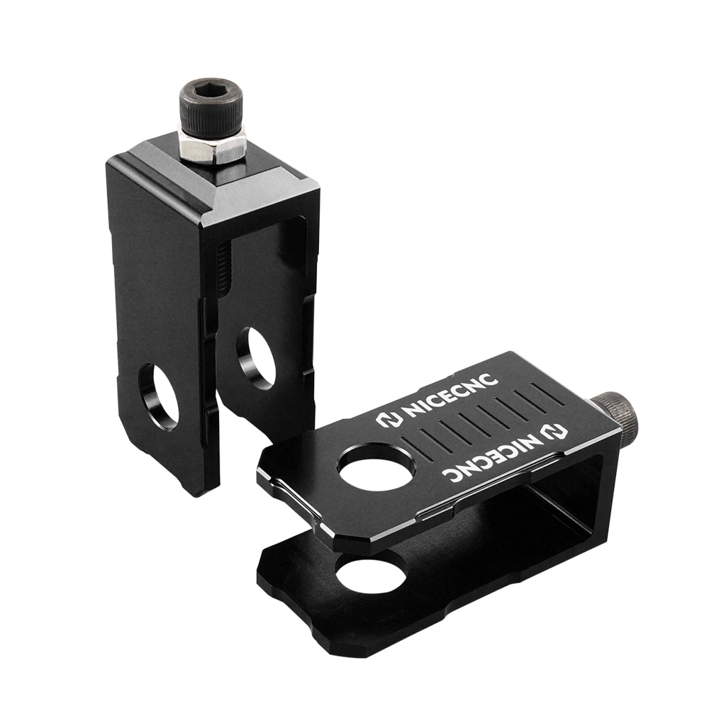 1 Paar schwarze Kettenspanner für Yamaha YZ85 YZ 85 2002–2018