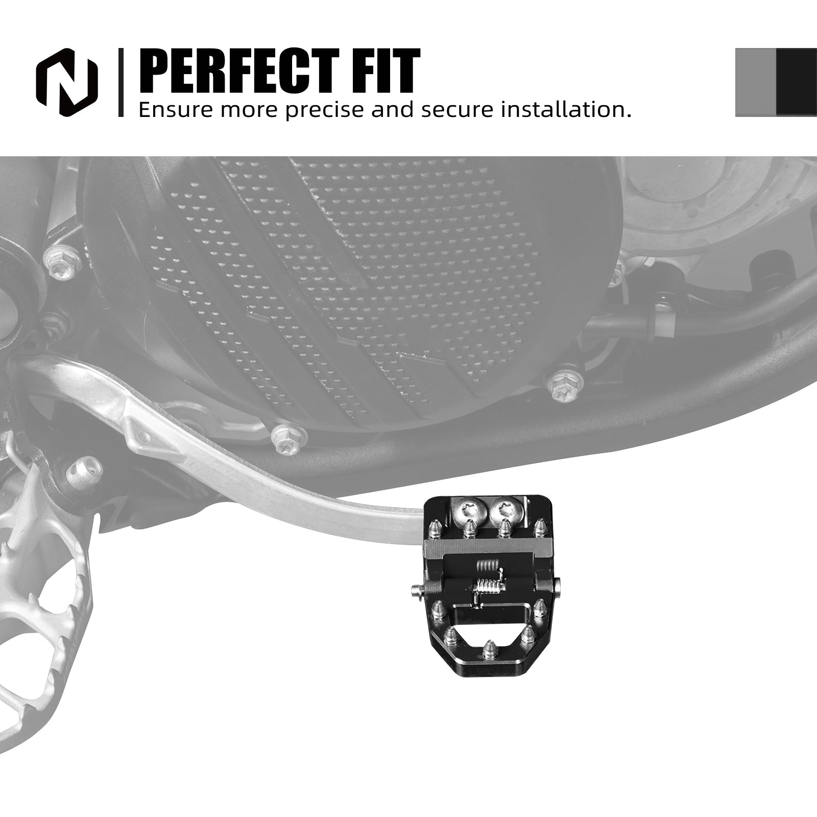 Klappbare Dual Control Trittbremspedalplatte Spitze für KTM Husqvarna 2017-2024 GasGas 21-24