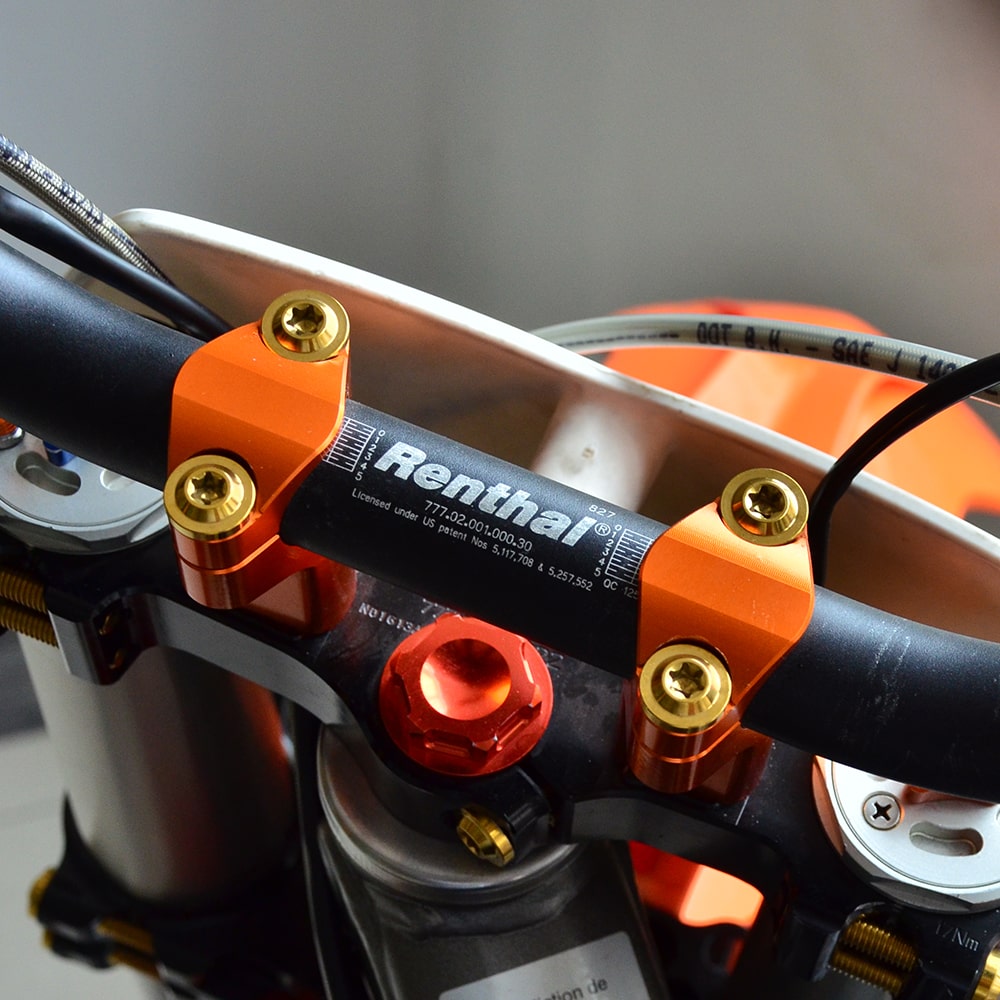 4 STÜCKE Lenkerklemmen Halten Unten Schrauben Für KTM EXC-F EXCF 250 300 350 500