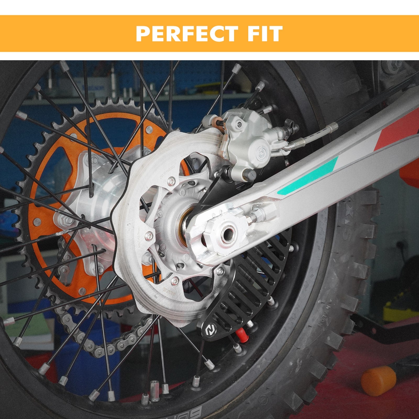 Billet-Aluminium-Hinterradbremsscheibenschutz für KTM Husqvarna Gas Gas Stark Varg