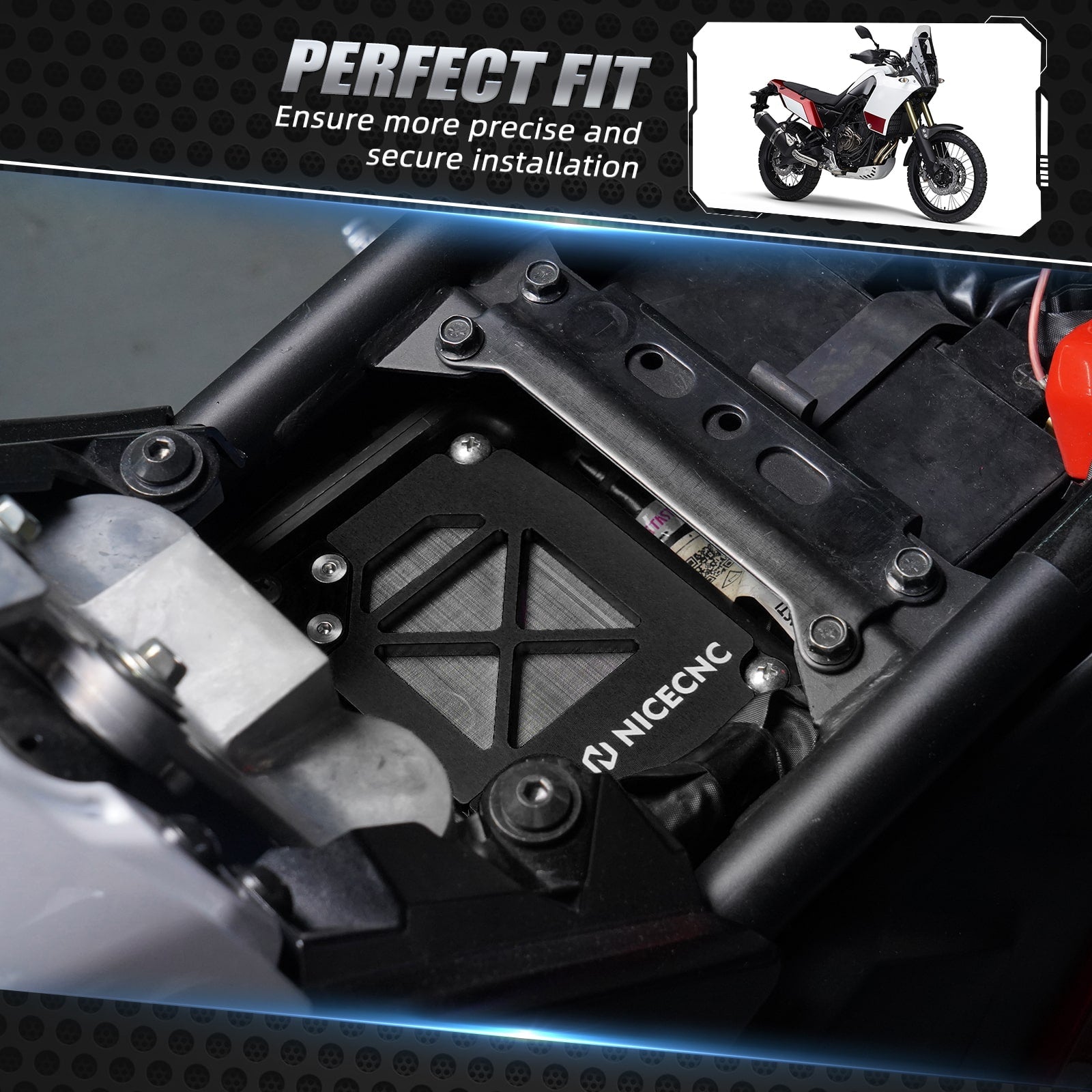 NICECNC Airbox Deckel Abdeckung Schutz für Yamaha Tenere 700 Rally Edition 20-24
