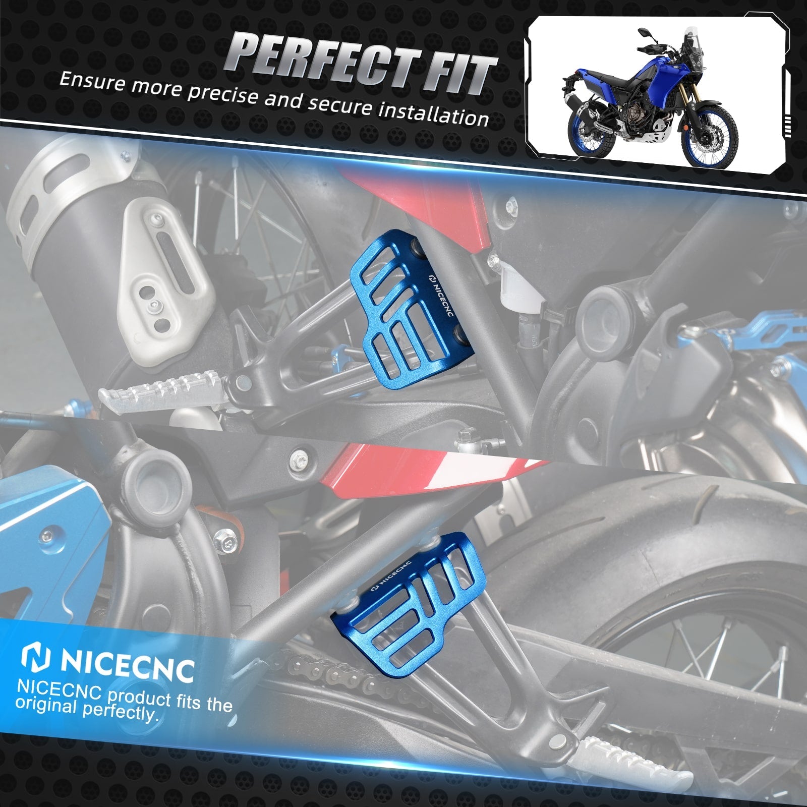Befestigungsbügel für Yamaha Tenere 700/XTZ700 2019–2024 Rally Edition 2020–2024