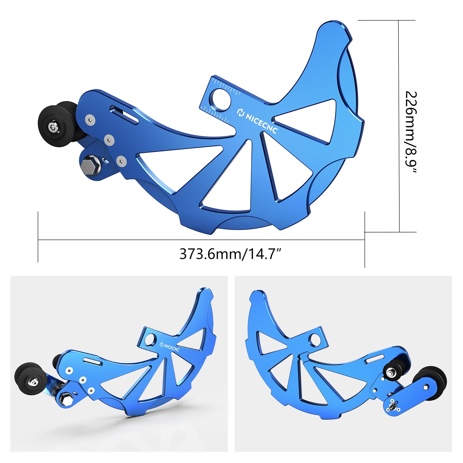 NiceCNC Hinterer Ritzelschutz Kettenschutz Für Yamaha YZ125 YZ250 2005-2024