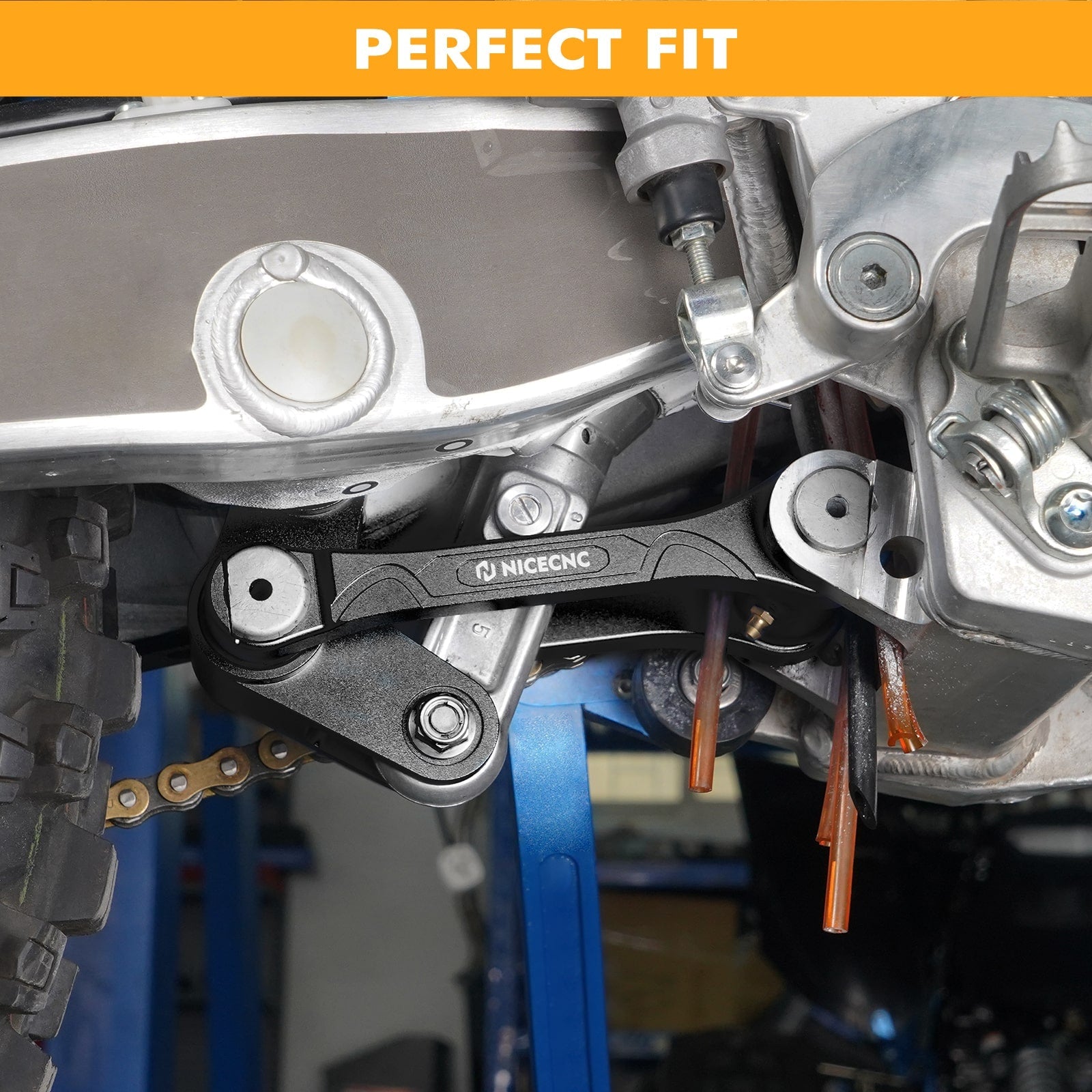 Hintere Stoßdämpferaufhängung Tieferlegungsglied Für Yamaha YZ125 YZ250 2006-24