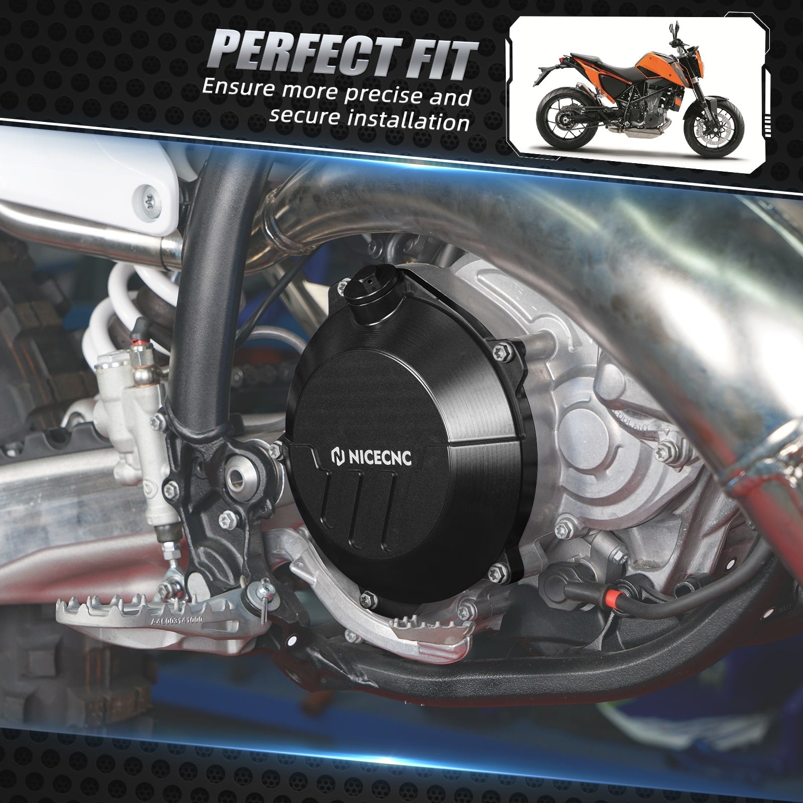 Verstärkter Kupplungsdeckelschutz für 2024 KTM 250/300 EXC XCW Husqvarna 250 300 TE GasGas EX MC EC 250/300