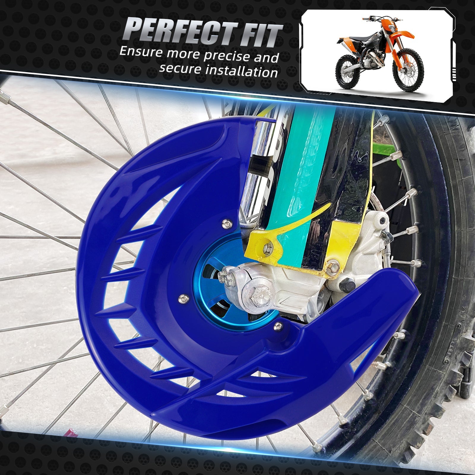 Vorderer Bremsscheibenschutz für KTM 350 500 EXC-F 2003-2015