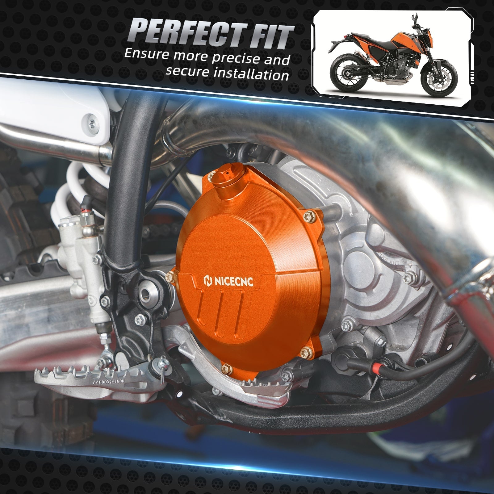 Verstärkter Kupplungsdeckelschutz für 2024 KTM 250/300 EXC XCW Husqvarna 250 300 TE GasGas EX MC EC 250/300