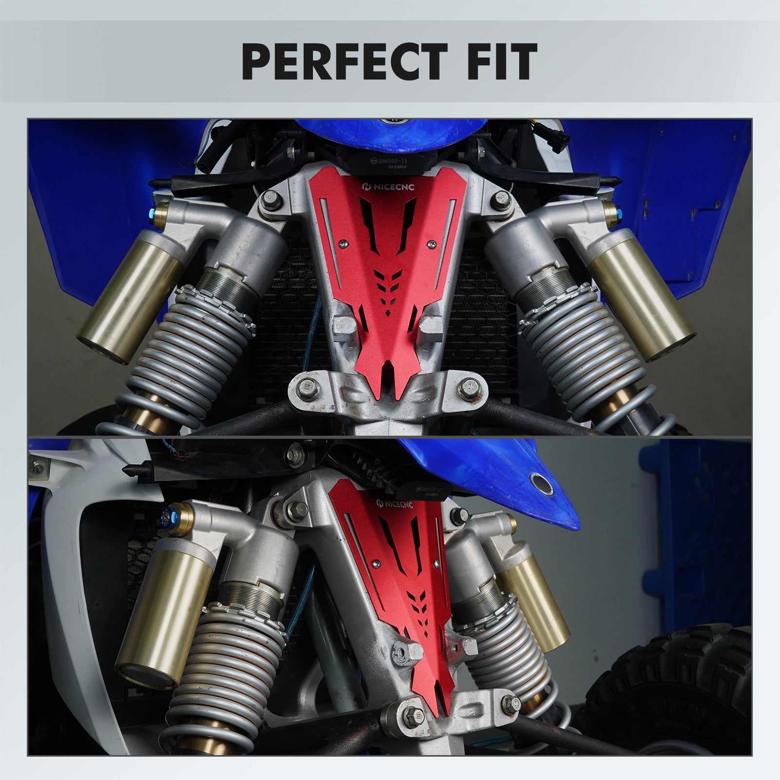 NICECNC Stabilisatorkopfabdeckung Schutz Für Yamaha YFZ450R 2009-2024 Schwarz