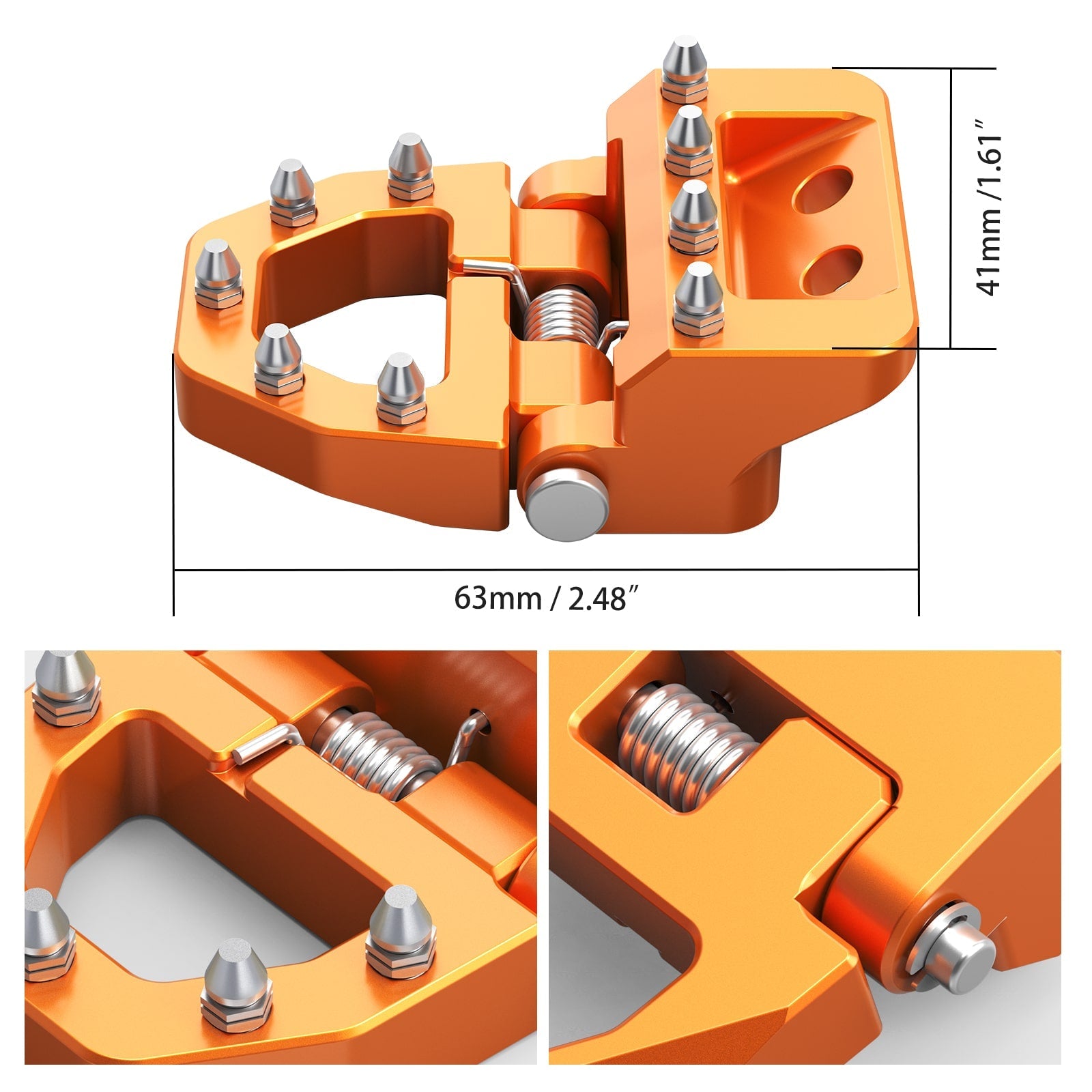 Klappbare Dual Control Trittbremspedalplatte Spitze für KTM Husqvarna 2017-2024 GasGas 21-24