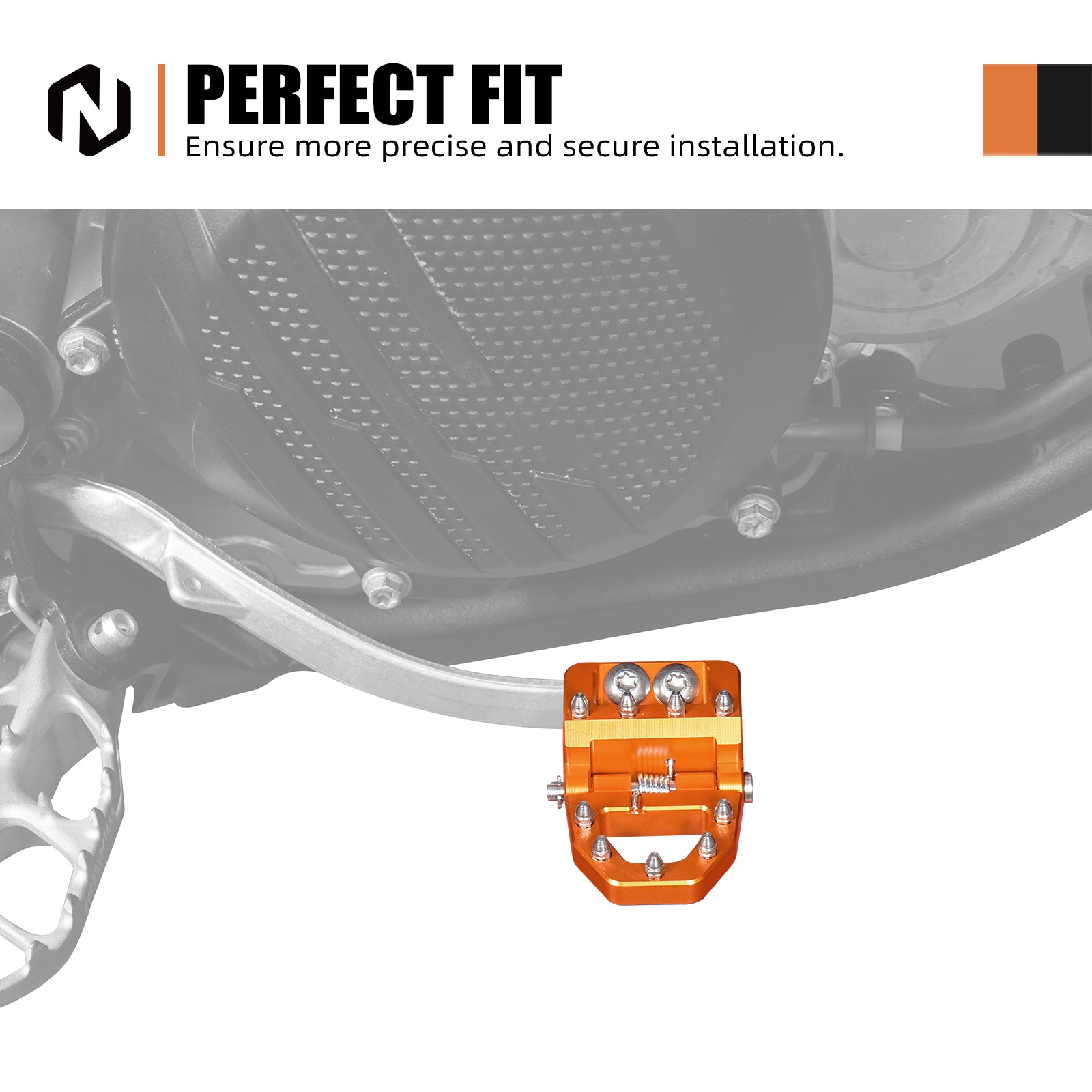 Klappbare Dual Control Trittbremspedalplatte Spitze für KTM Husqvarna 2017-2024 GasGas 21-24
