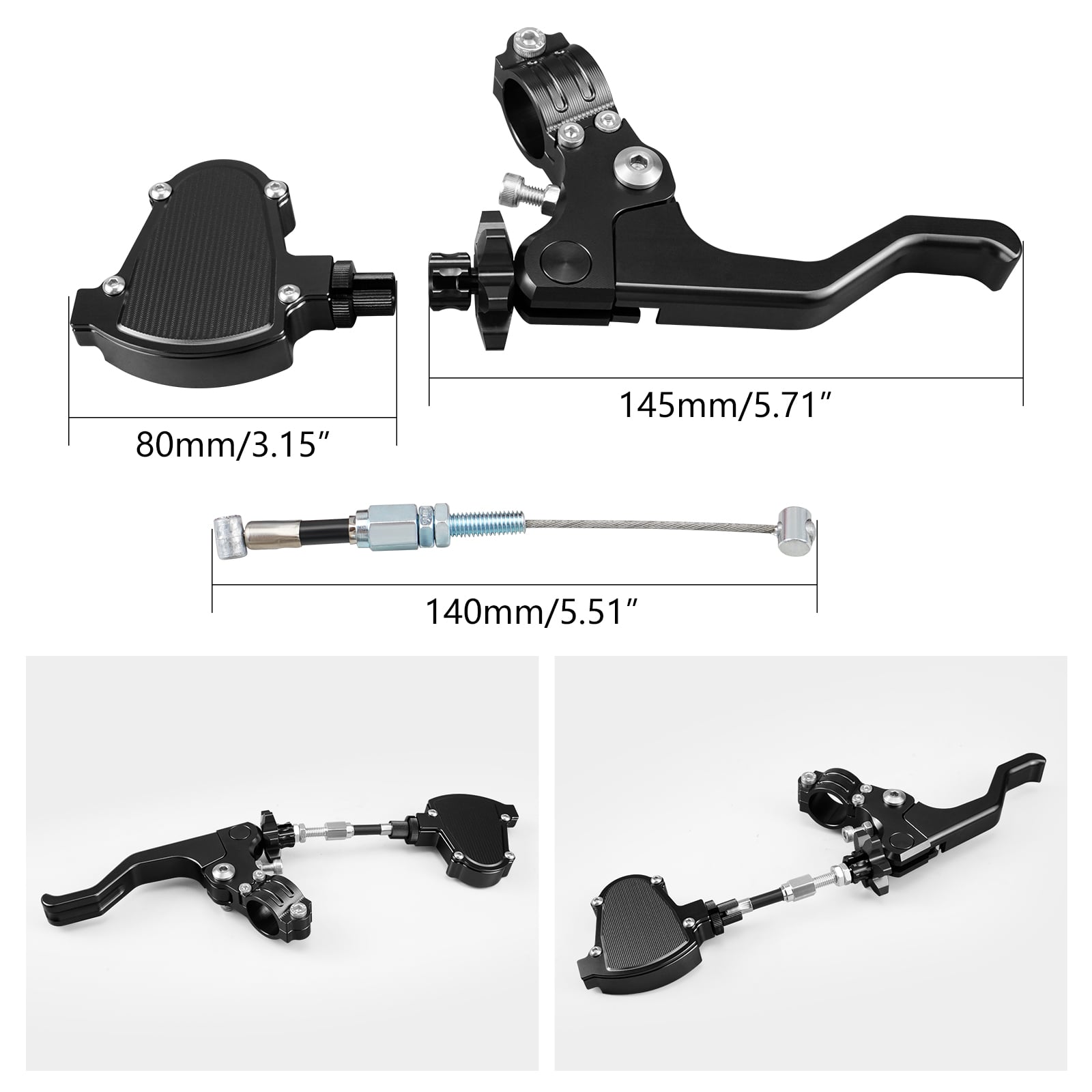 Stunt Kupplungshebel Easy Pull Kabelsystem Für Yamaha R1 R6 MT07 MT09