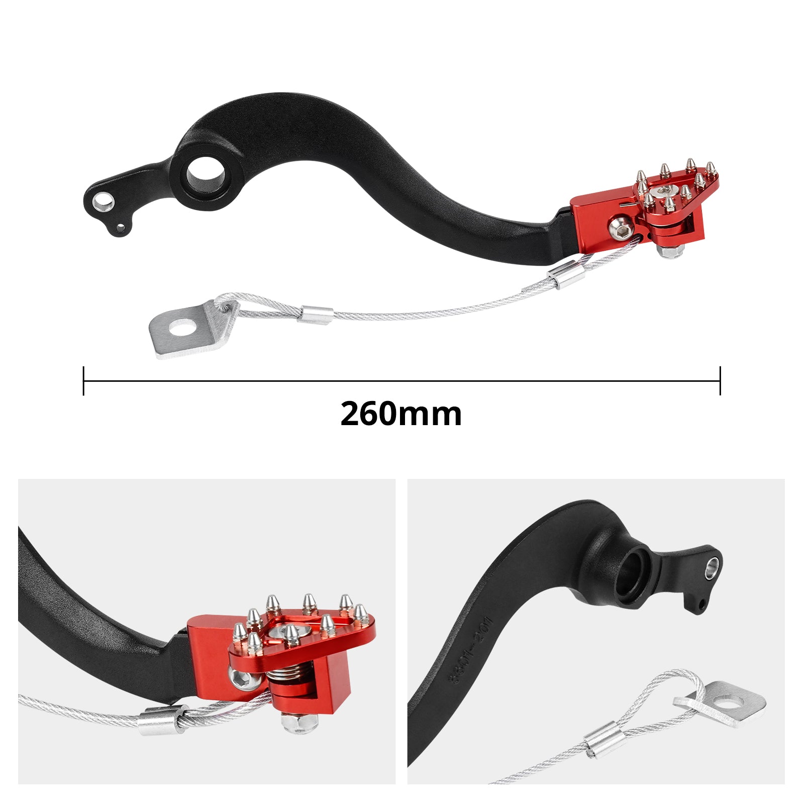 Hinten Bremshebel Pedal Arm Spitze Für Honda CRF250R 2004-2020 CRF450R 2005-2020