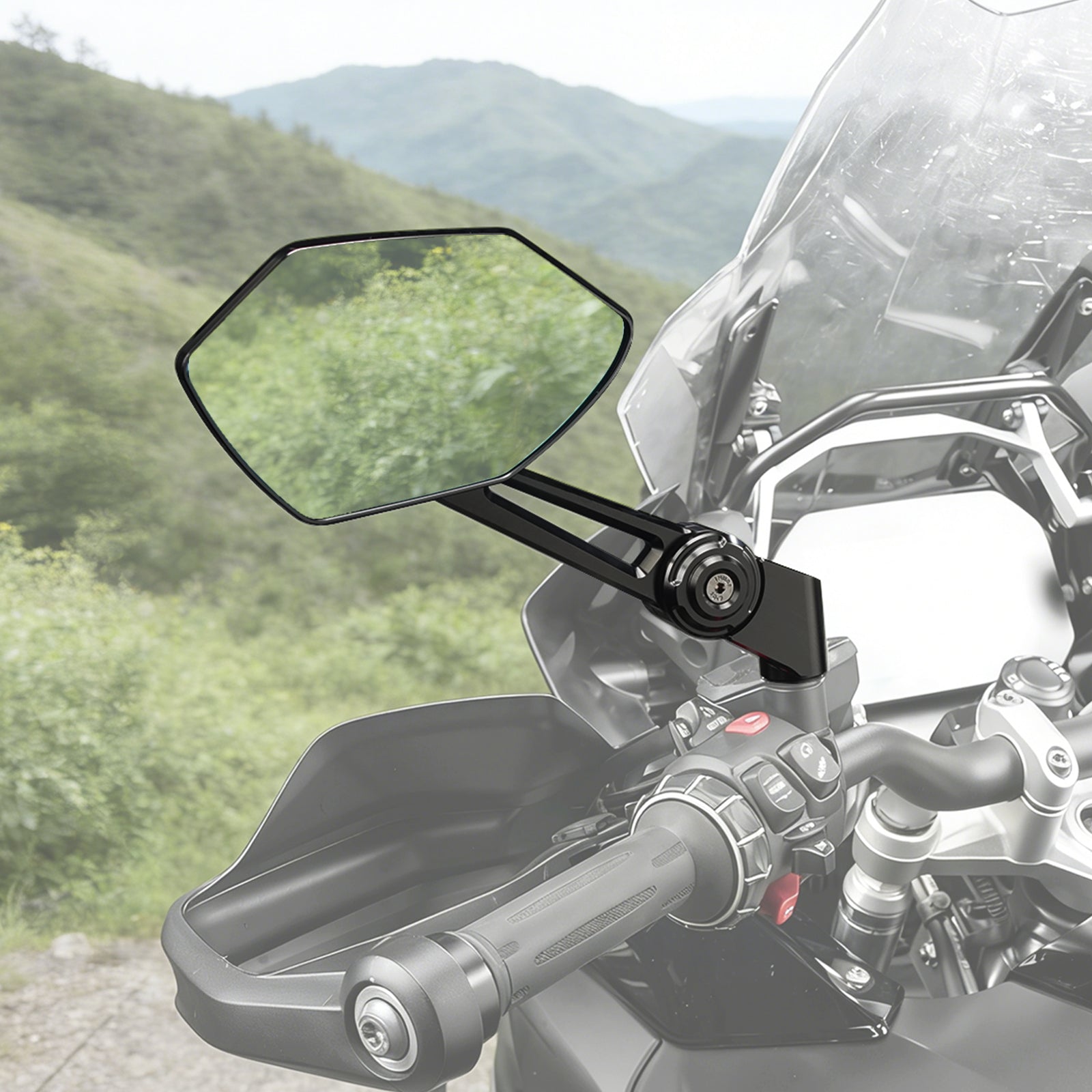 Klappbare, drehbare konvexe Rückspiegel für BMW R 1200 1250 1300 GS ADV