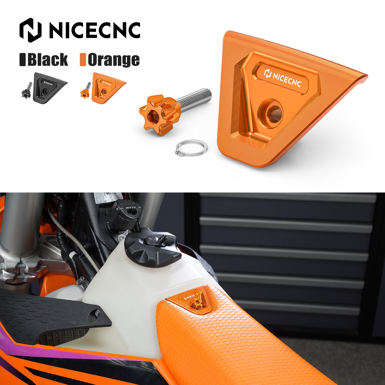 Sitzbefestigungs-Abdeckungs-Set für KTM 125–450 XC SX XC-F SX-F 23–26 / 150–500 EXC XC-W 24–26