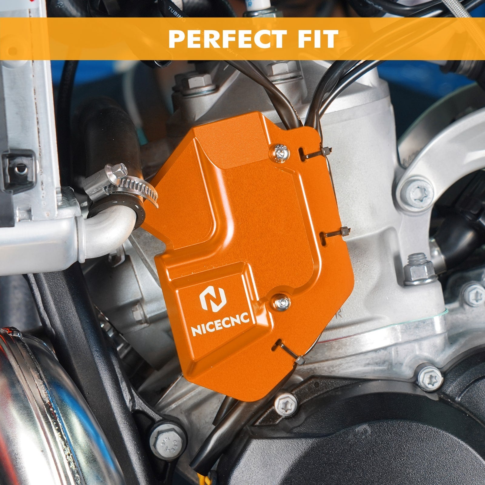Linker Power-Ventildeckelschutz für KTM 125-300 Husqvarna TC TE TX 2023-2024