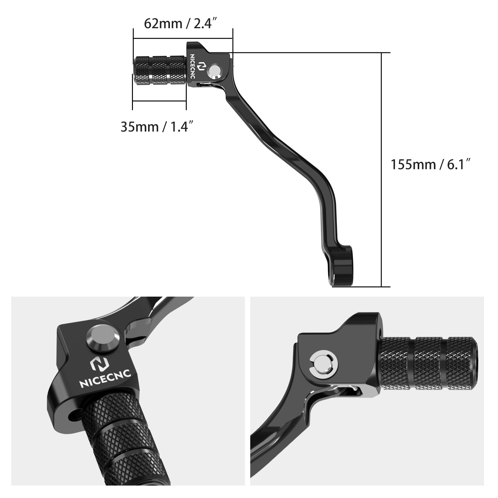 Geschmiedeter klappbarer Schalthebel mit Fußrasten-Kit für KTM Husqvarna GasGas 125-300