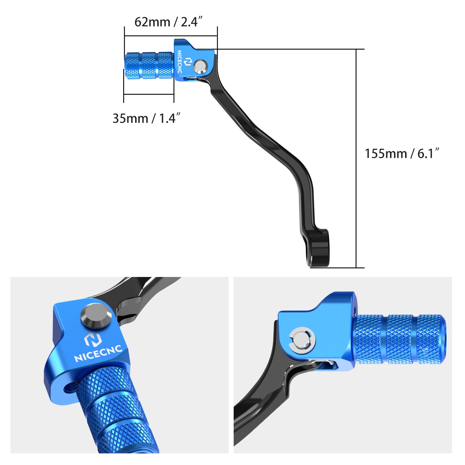 Geschmiedeter klappbarer Schalthebel mit Fußrasten-Kit für KTM Husqvarna GasGas 125-300