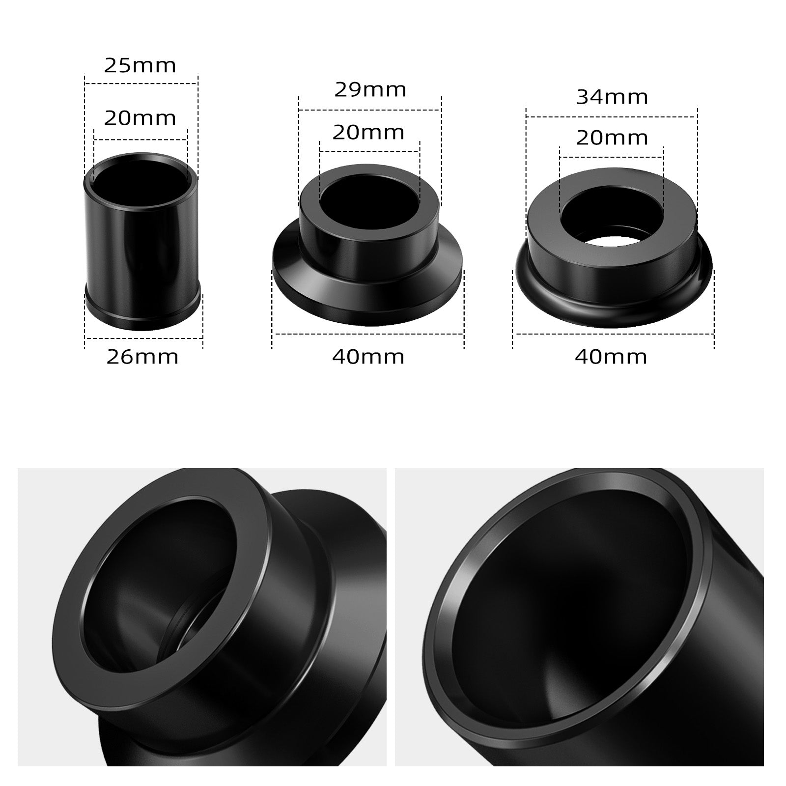 Vorder- und Hinterraddistanzsätzen für Suzuki DRZ400/E/S/SM 2000-2024