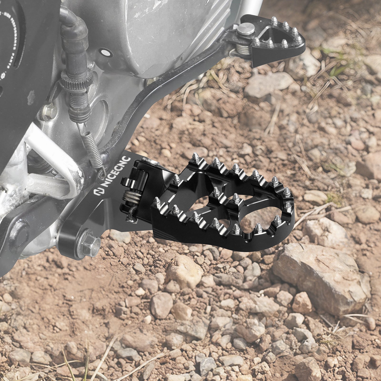 CNC Breite Motorrad Fußrasten Für Honda XR650L 1993-2024 XR650R 2000-2007