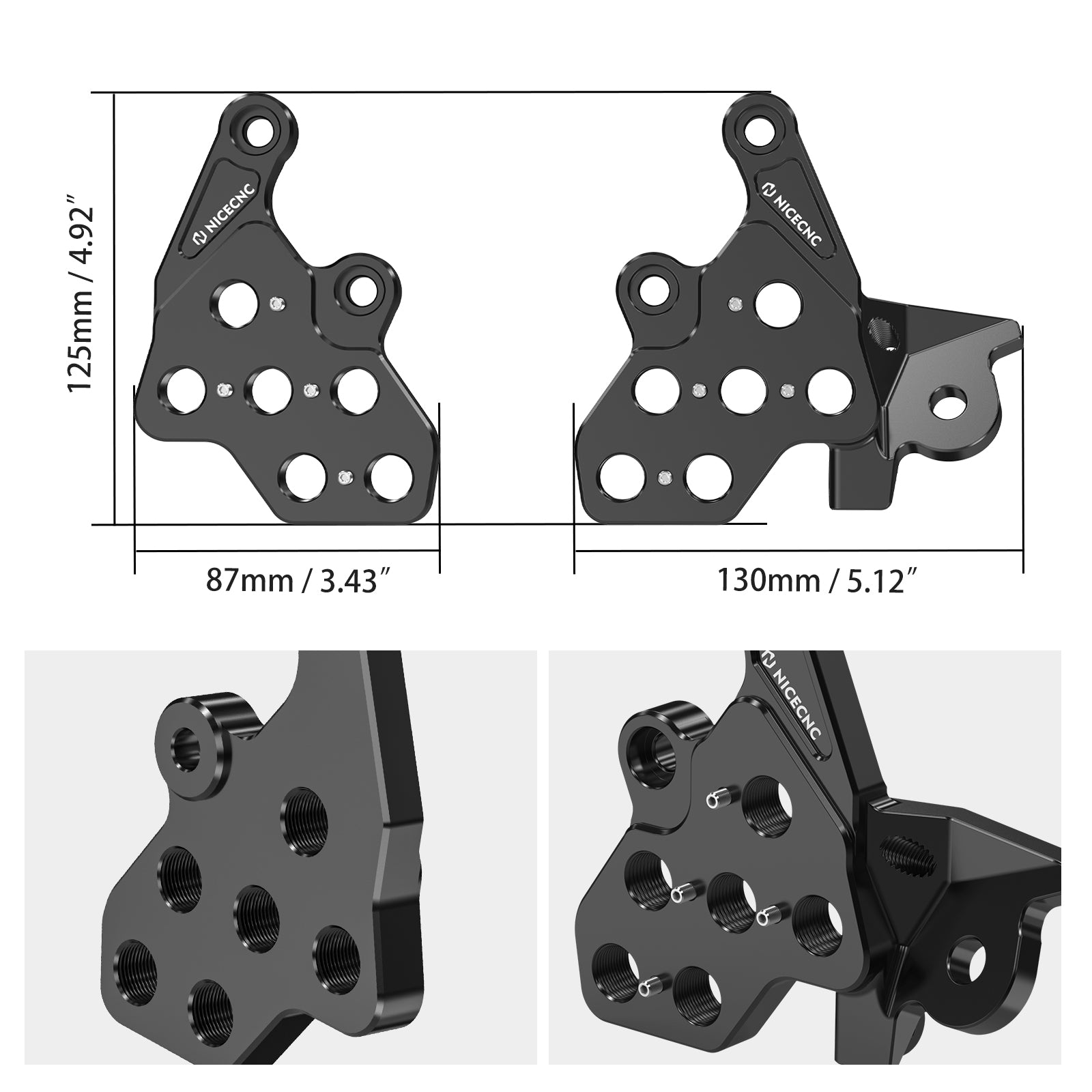Extender Fußrasten & Halterung Paket Für Surron Light Bee X / S Segway X160 X260 2017-2024