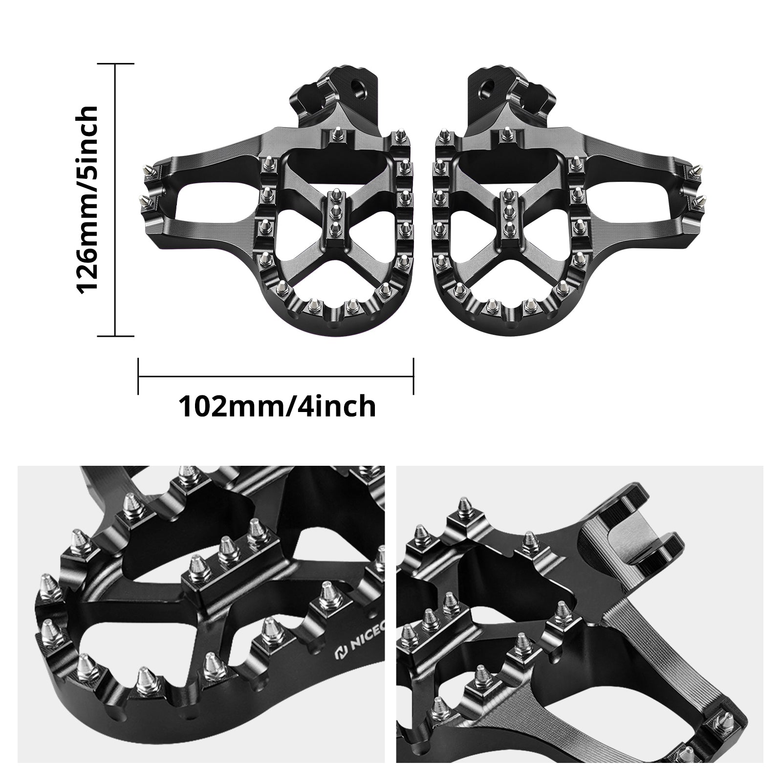 Hydraulische Hinterradbremse + verlängerte Fußstütze + Stützstrebe für Surron Light Bee X S
