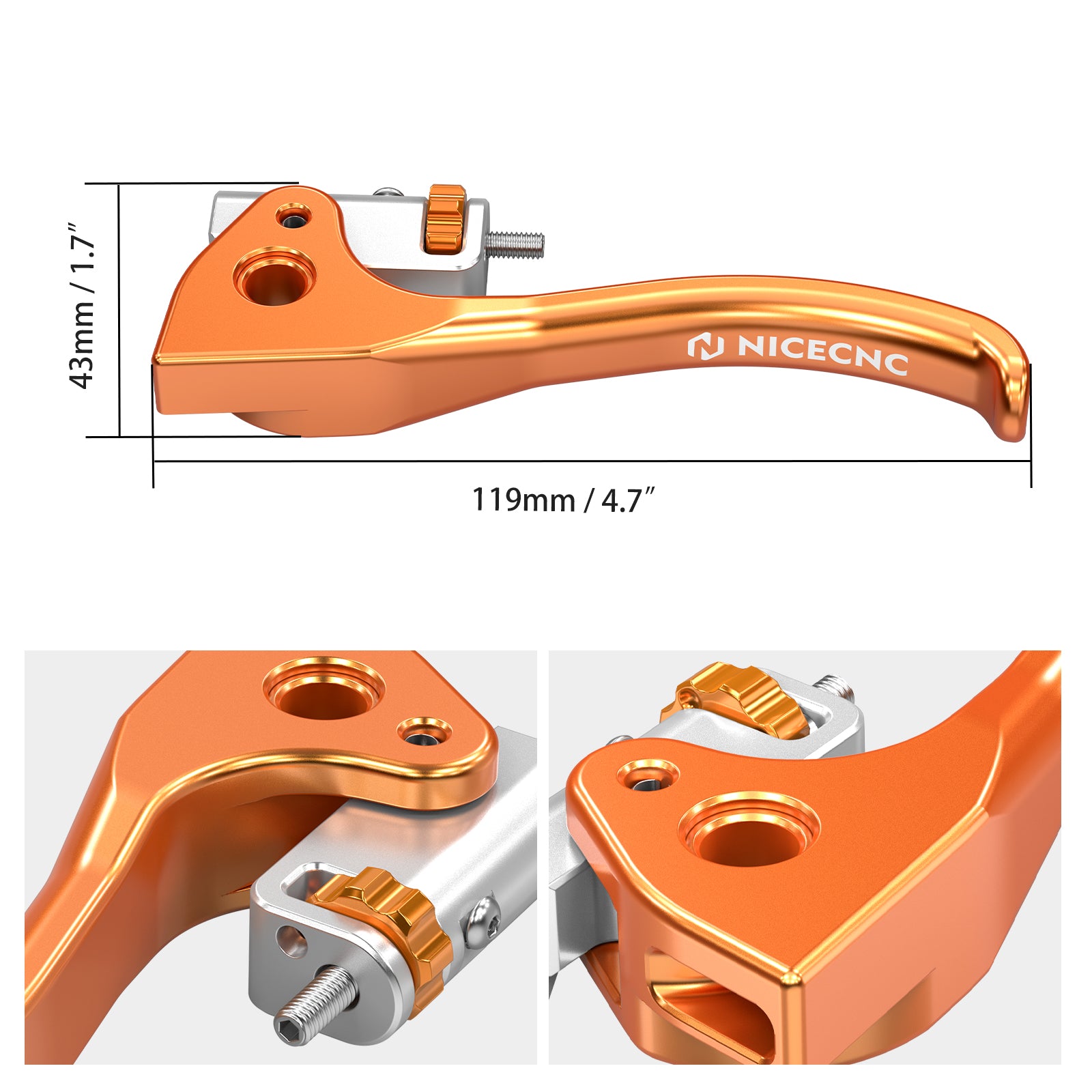 Shorty Bremskupplungshebel Set für KTM Husqvarna Gas Gas Sherco Triumph