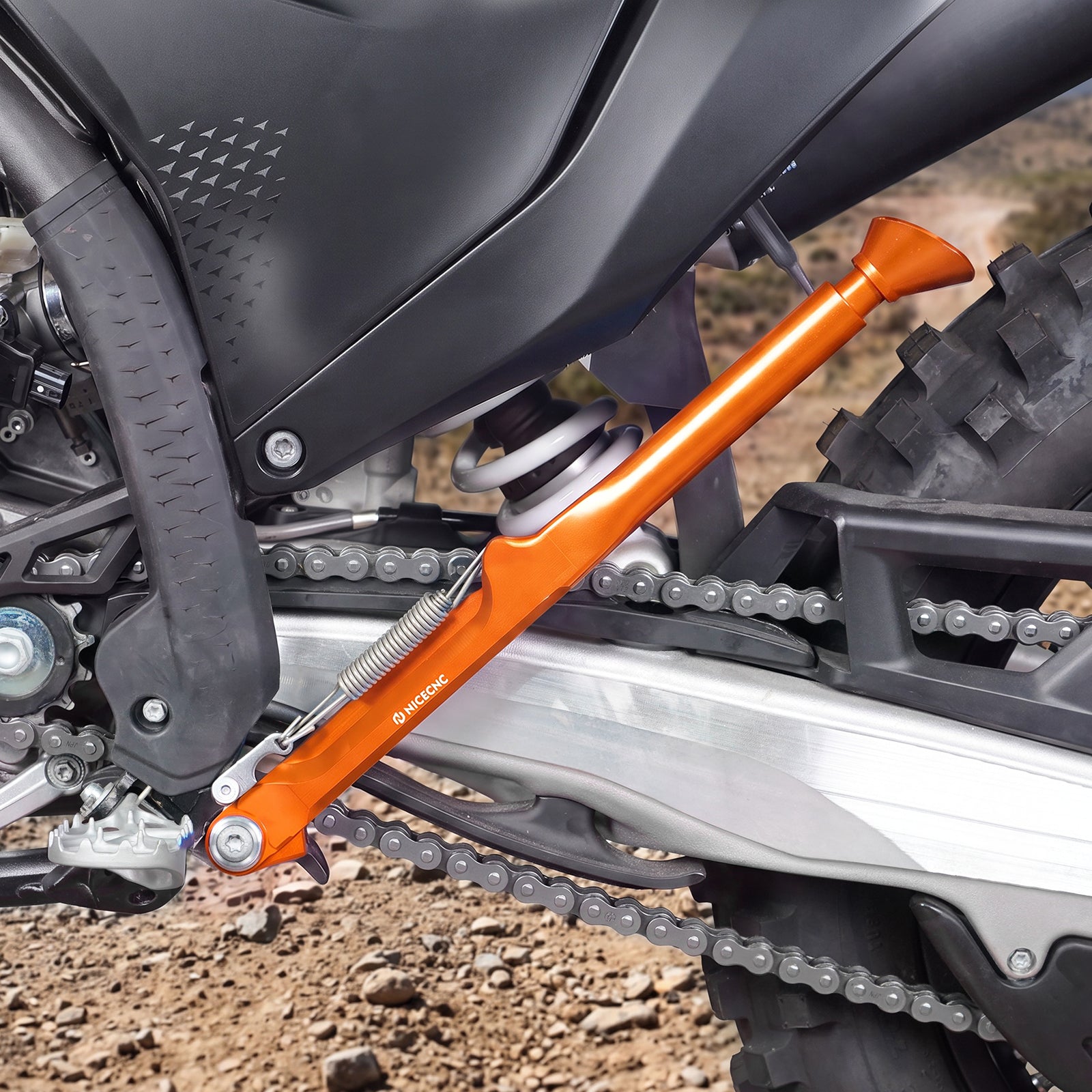 Caballete lateral ajustable para Husqvarna FX TX TE FE