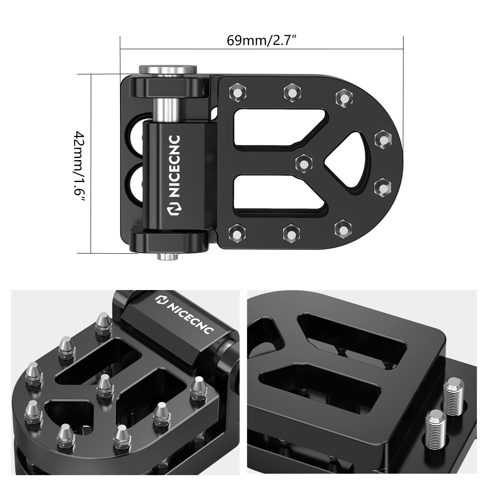 Dual Schritt Hinten Bremspedal Hebel Spitze Pad Für KTM 250 390 790 890 ADVENTURE R 890 SMT