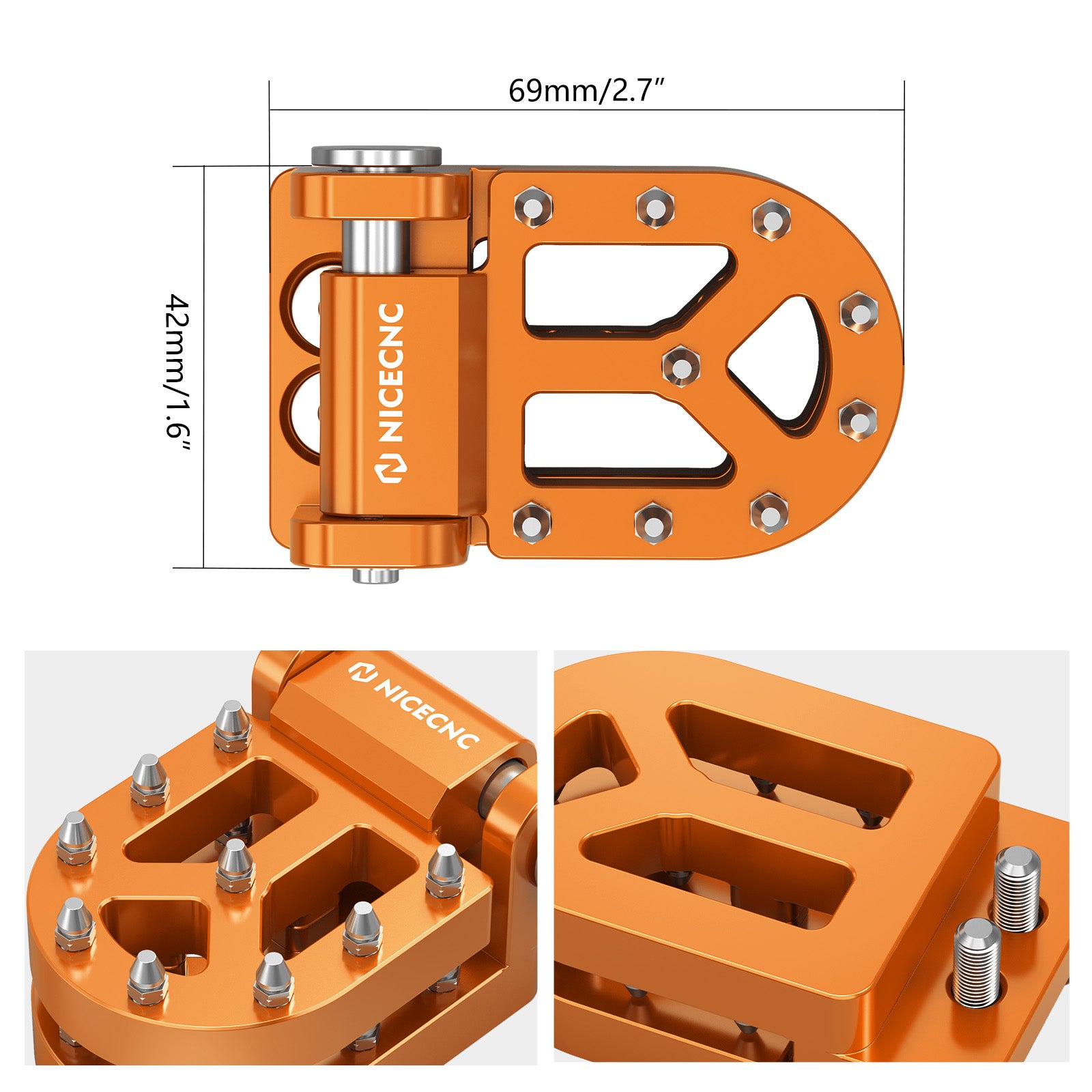 Dual Schritt Hinten Bremspedal Hebel Spitze Pad Für KTM 250 390 790 890 ADVENTURE R 890 SMT