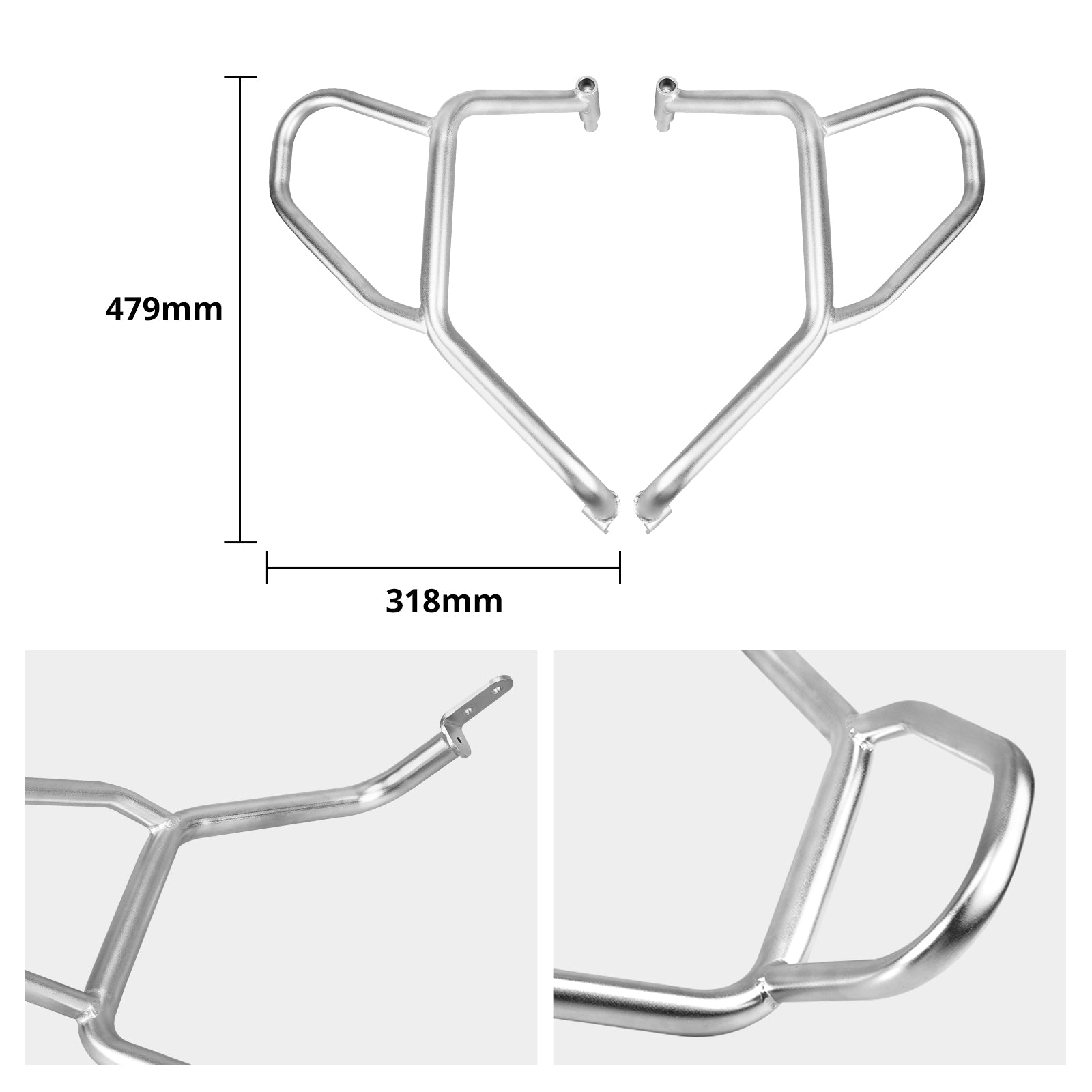 Paar obere Sturzbügel für BMW R1250GS 2019-2024